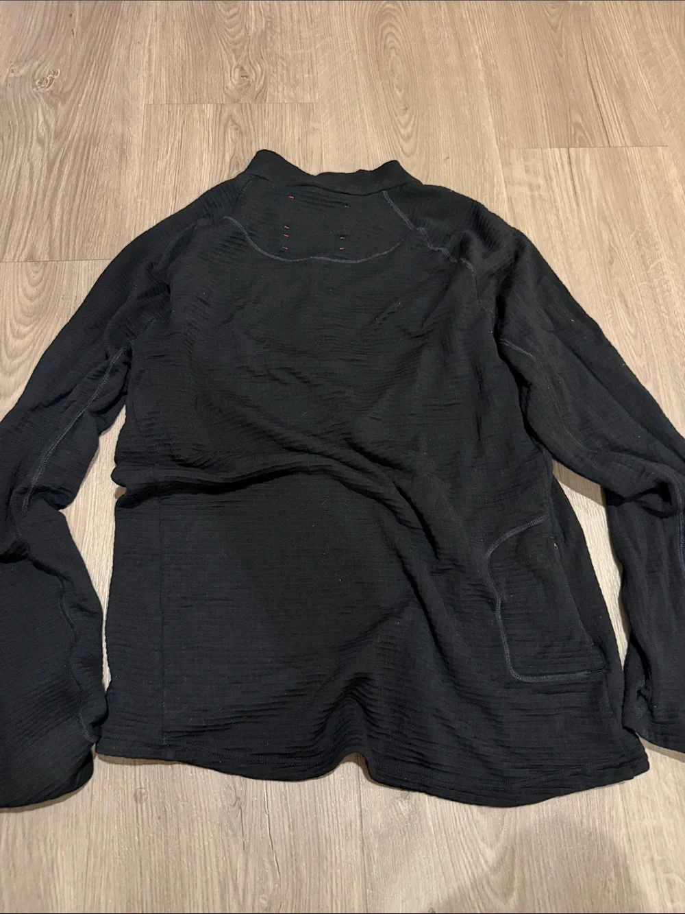 District Vision Half Zip Merino Grid Fleece - Mens Size Large